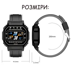 Смарт-годинник Smart Watch B3-2 з пульсометром, крокоміром і повідомленнями, екран 1.33| 320×240, Bluetooth 4.2, IP67, Android/iOS