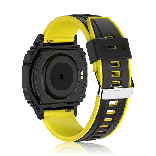 Смарт-часы Smart Watch B3-2 с пульсометром, шагомером и уведомлениями, экран 1.33″ 320×240, Bluetooth 4.2, IP67, Android / iOS Черно-желтый - фото 5