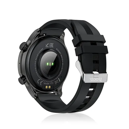 Смарт-годинник HOCO Y31 Smart Sports Watch (Call Version), 1.46'' HD 360×360, Bluetooth-дзвінки +SIM, SpO2, пульс, сон, IP67, мета - фото 5