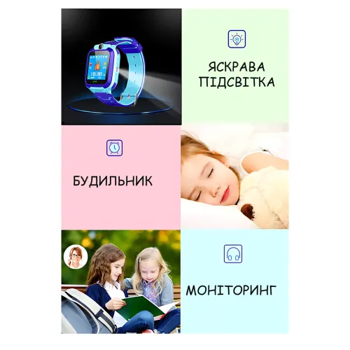 Детские смарт-часы HOCO Y105, 1.44″ LCD 128×128, SIM 2G (GSM), LBS-трекер, камера, Micro Chat, микрофон и динамик,  400 mah Голубой - фото 5