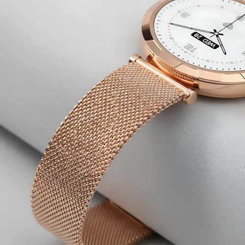 Смарт-часы LENYES LW-245 Gold для женщин, 1.19″ AMOLED 390×390, Bluetooth-звонки, пульсометр, IP68, беспроводная зарядка, Android - фото 6