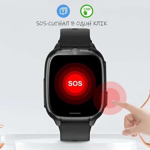 Дитячий смарт-годинник HOCO Y106 4G LTE з відеодзвінком, GPS/LBS/Wi-Fi, камерою 2 Мп, Nano-SIM, екран 1.83'', IPX7, SeTracker2 - фото 6