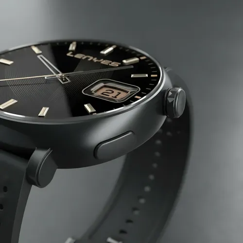 Смарт-годинник LENYES BASEL з AMOLED 1.34'' 466 × 466, IP68, фітнес-моніторинг, Bluetooth-повідомлення, Android/iOS - фото 6