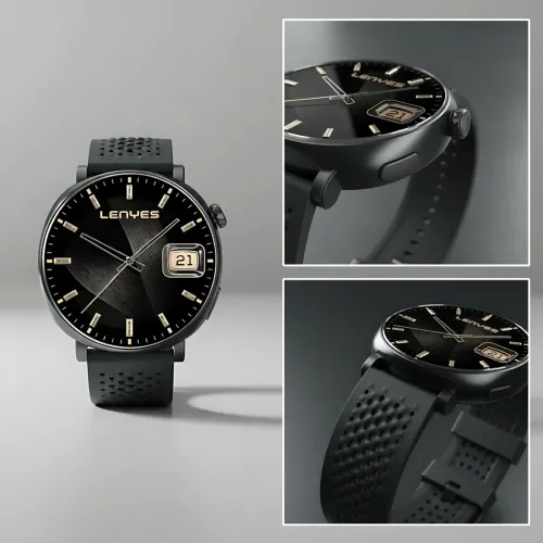 Смарт-годинник LENYES BASEL з AMOLED 1.34'' 466 × 466, IP68, фітнес-моніторинг, Bluetooth-повідомлення, Android/iOS