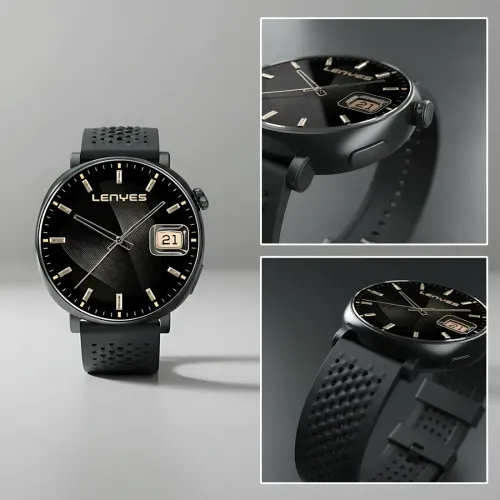Смарт-годинник LENYES BASEL з AMOLED 1.34'' 466 × 466, IP68, фітнес-моніторинг, Bluetooth-повідомлення, Android/iOS