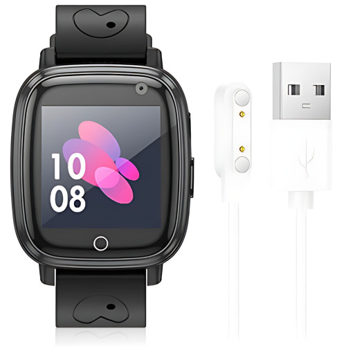 Детские смарт-часы HOCO Y100, GPS-трекер, SIM-звонки с часов, IPS 1.44″, сенсорный экран, 00 мАч, iOS / Android Розовый - фото 6