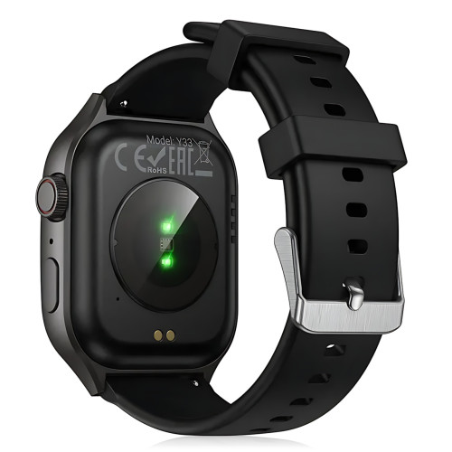Смарт-часы HOCO Y33 Call Version Black, экран 2.01″ изогнутый, Bluetooth 5.3, звонки с часов, пульс, сон, шаги, 200 мАч, iOS - фото 6
