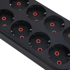 Сетевой фильтр - удлинитель 006 High Power 3250W / 3500W, 10 евро розеток + 4 USB (3×USB-A + USB-C PD 20W), быстрая зарядка QC