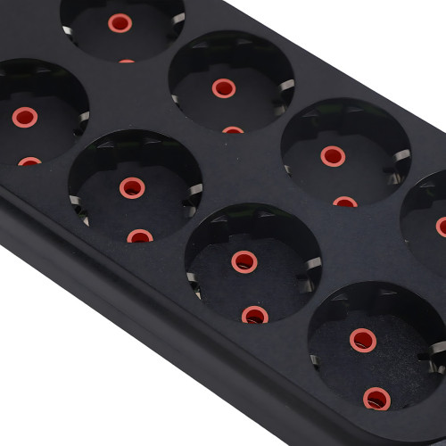Сетевой фильтр - удлинитель 006 High Power 3250W / 3500W, 10 евро розеток + 4 USB (3×USB-A + USB-C PD 20W), быстрая зарядка QC