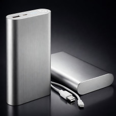 Повербанк Power Bank A 20800 mAh (реальная емкость 9600 mAh) металлический корпус, 1×USB 2.1A, Li-Pol, индикатор заряда