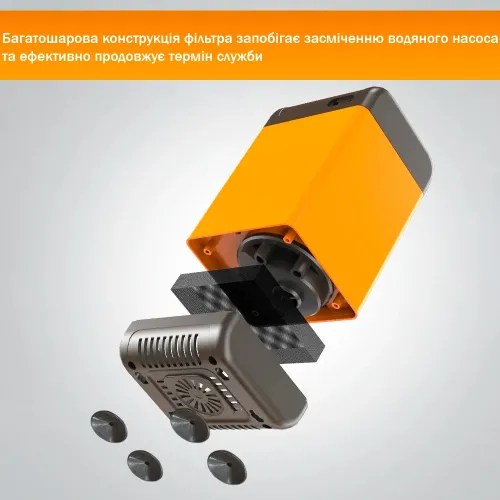 Портативний електричний душ Lixada 6000 мА·год з насосом і акумулятором, туристичний похідний душ USB Type-C - фото 2