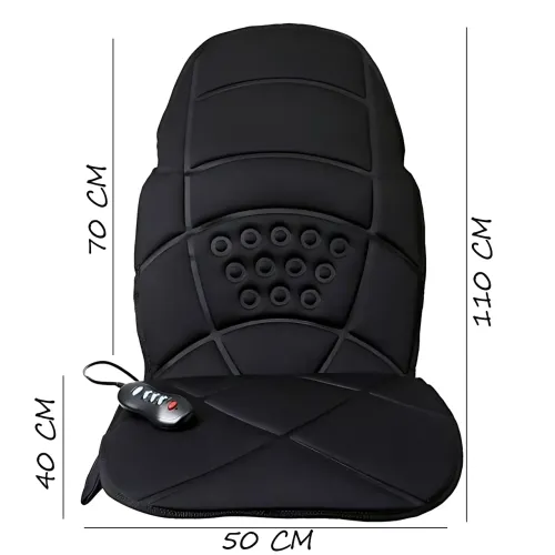 Масажна накидка на крісло з підігрівом Cushion HL-889, 5 масажних елементів, 3 зони масажу, пульт ДК, живлення 220 В/12 В - фото 10