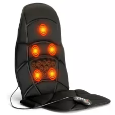 Масажна накидка на крісло з підігрівом Cushion HL-889, 5 масажних елементів, 3 зони масажу, пульт ДК, живлення 220 В/12 В