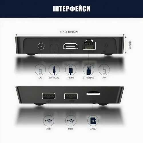 Смарт-тв приставка X96Q PRO 2/16 ГБ Android 10, 4K Ultra HD, WiFi, LAN, HDMI, AV, медіаплеєр для телевізора, Smart TV Box X96Q - фото 9