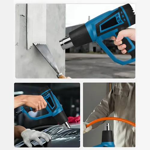 Фен будівельний промисловий Hot Air Gun X512 1600W з регулюванням температури, 2 режими, 4 насадки, термофен для зняття фарби - фото 6
