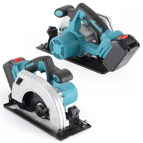 Акумуляторна циркулярна пила Circular Saw X-510 48 V з 2 АКБ, бездротова дискова пила на дереві, фанері та ДСП, циркулярка