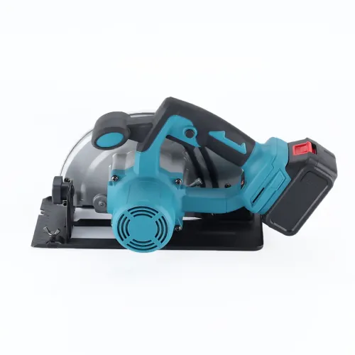 Акумуляторна циркулярна пила Circular Saw X-510 48 V з 2 АКБ, бездротова дискова пила на дереві, фанері та ДСП, циркулярка - фото 4
