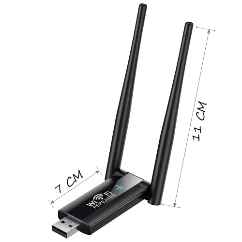 Wi-Fi репитер AND 5558 USB 2.4GHz, усилитель сигнала до 100 Мбит/с, 2 антенны, питание 5V, радиус 20 м, ретранслятор для роутера - фото 10
