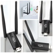 Wi-Fi репітер AND 5558 USB 2.4 GHz, підсилювач сигналу до 100 Мбіт/с, 2 антени, живлення 5V, радіус 20 м, ретранслятор для роутера