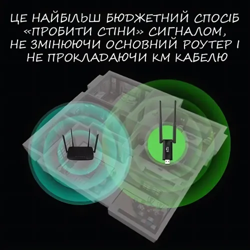 Wi-Fi репитер AND 5558 USB 2.4GHz, усилитель сигнала до 100 Мбит/с, 2 антенны, питание 5V, радиус 20 м, ретранслятор для роутера - фото 18