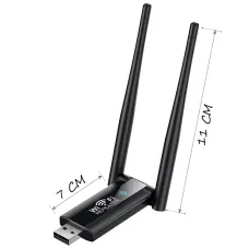 Wi-Fi репитер AND 5558 USB 2.4GHz, усилитель сигнала до 100 Мбит/с, 2 антенны, питание 5V, радиус 20 м, ретранслятор для роутера