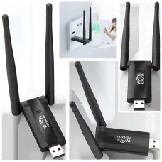 Wi-Fi репітер AND 5558 USB 2.4 GHz, підсилювач сигналу до 100 Мбіт/с, 2 антени, живлення 5V, радіус 20 м, ретранслятор для роутера