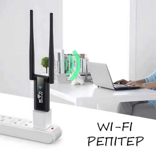 Wi-Fi репітер AND 5558 USB 2.4 GHz, підсилювач сигналу до 100 Мбіт/с, 2 антени, живлення 5V, радіус 20 м, ретранслятор для роутера - фото 8