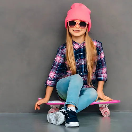 Скейтборд Penny Board 22 Aspink Єдиноріг рожевий з підсвіткою колес та ручкою, дитячий пінні борд до 80 кг, ABEC-7, пластик - фото 10