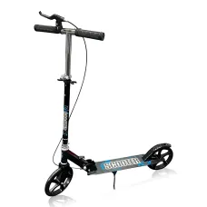 Самокат двоколісний міський Scooter 200 мм PU, складаний, з ручним і ножним гальмом, ABEC-7, до 90 кг, кермо 73-96 см