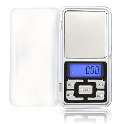 Ювелирные электронные весы QCP-01, точность 0,1 г, LCD дисплей с подсветкой, 4 единицы измерения, калибровка, с крышкой, до 200 г - фото 5