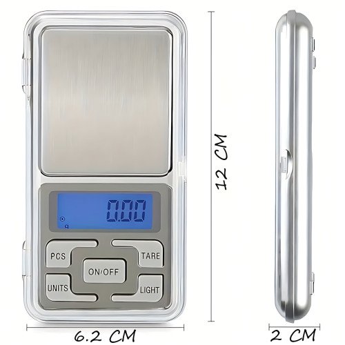 Ювелирные электронные весы QCP-01, точность 0,1 г, LCD дисплей с подсветкой, 4 единицы измерения, калибровка, с крышкой, до 500 г - фото 2