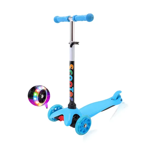 Дитячий триколісний самокат Best Scooter 905 зі світними колесами 110 мм, регульоване кермо, підшипники ABEC-7, до 40 кг - фото 3