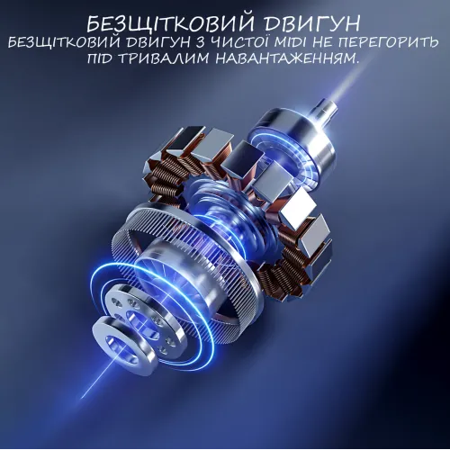 Міні культиватор акумуляторний, садовий пухкий ґрунт для городу та теплиці, компактний культиватор для клумб, синій - фото 6