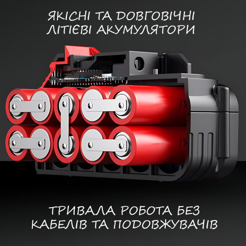 Мини культиватор аккумуляторный, садовый рыхлитель почвы для огорода и теплицы, компактный культиватор для клумб, синий - фото 8