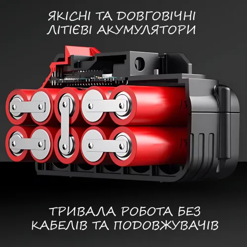 Міні культиватор акумуляторний, садовий пухкий ґрунт для городу та теплиці, компактний культиватор для клумб, синій - фото 7