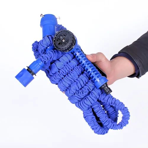 Садовий шланг для поливання V-HOSE PRO 120 м розтягувальний X-Hose, 4-шаровий латексний шланг із розпилювачем 7 режимів, 3/4 - фото 3