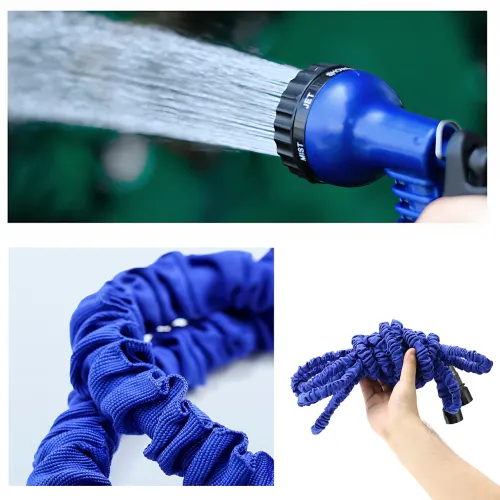 Садовий шланг для поливання V-HOSE PRO 120 м розтягувальний X-Hose, 4-шаровий латексний шланг із розпилювачем 7 режимів, 3/4 - фото 9