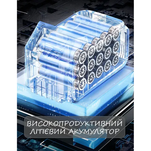 Секатор аккумуляторный PRIC4800 48V профессиональный, электрический садовый секатор до 35 мм, 2 акб, точильный камень, кейс - фото 7