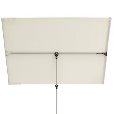 Солнцезащитный зонт-экран HYZYB 180×130 см с наклоном, прямоугольный зонт экран от солнца и ветра для балкона, террасы и пляжа