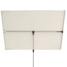 Солнцезащитный зонт-экран HYZYB 180×130 см с наклоном, прямоугольный зонт экран от солнца и ветра для балкона, террасы и пляжа