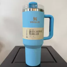 Термокухоль-термос Stanley 1200 мл із ручкою та кришкою-поїлкою з трубочкою, вакуумна термочашка з неіржавкої сталі