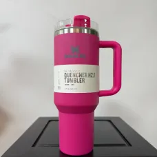 Термокухоль-термос Stanley 1200 мл із ручкою та кришкою-поїлкою з трубочкою, вакуумна термочашка з неіржавкої сталі