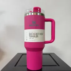 Термокухоль-термос Stanley 1200 мл із ручкою та кришкою-поїлкою з трубочкою, вакуумна термочашка з неіржавкої сталі