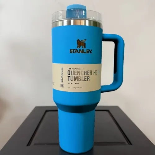 Термокухоль-термос Stanley 1200 мл із ручкою та кришкою-поїлкою з трубочкою, вакуумна термочашка з неіржавкої сталі