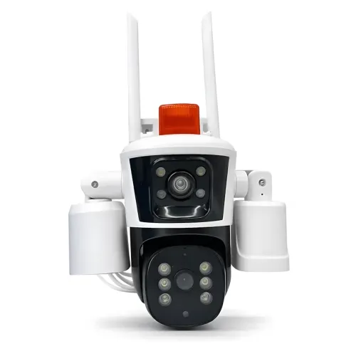 Вулична поворотна WiFi IP камера відеоспостереження 12MP 3 лінзи PTZ, автовідстеження, 10 × зум, нічне бачення, датчик руху - фото 4