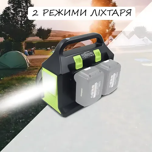 Інвертор напруги 300 W 12 V → 220 V UIN2 для акумуляторів LXT (1-4 шт.), перетворювач живлення з розеткою 220 В, USB-A, USB-C PD - фото 6