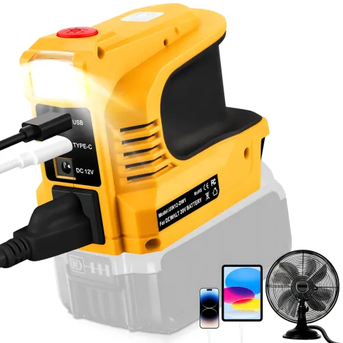Портативний інвертор напруги UIN12 180 W 20 V → 220 V для акумулятора електроінструмента, перетворювач живлення з розеткою 220 В - фото 5