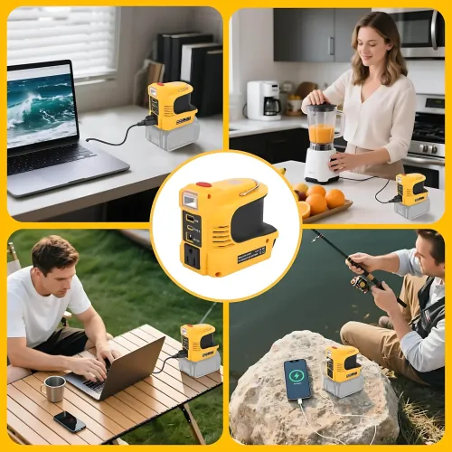 Портативний інвертор напруги UIN12 180 W 20 V → 220 V для акумулятора електроінструмента, перетворювач живлення з розеткою 220 В - фото 9