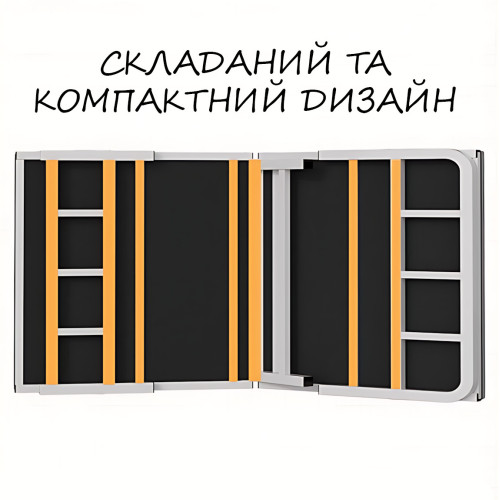 Складная кровать, NKD-03  усиленный стальной каркас, металлическое основание, раскладная портативная кровать, 190×80 см - фото 7
