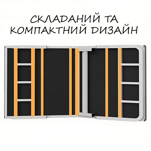 Складная кровать, NKD-03  усиленный стальной каркас, металлическое основание, раскладная портативная кровать, 190×80 см - фото 17